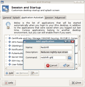 add-redshift-to-xfce-autostart